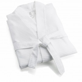 Peignoir nid d'abeille blanc 11.00€ colis 10pcs